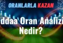 İddaa oran analizi nedir