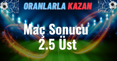 Maç sonucu 2.5 üst